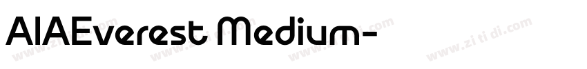 AIAEverest Medium字体转换